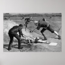 Vintage Sports, Black and White Antique Baseball Posters