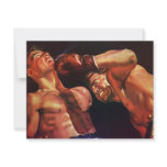Vintage Sports Boxing Match, Knock Out Punch invitations