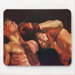 Vintage Sports Boxing Match, Knock Out Punch mousepads