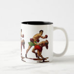Vintage Sports Boxing Match, Knockout Punch Coffee Mugs