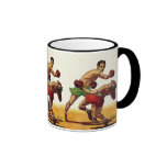 Vintage Sports Boxing Match, Knockout Punch Mug