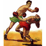 Vintage Sports Boxing Match, Knockout Punch t-shirts