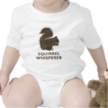 Vintage Squirrel Whisperer Baby Creeper