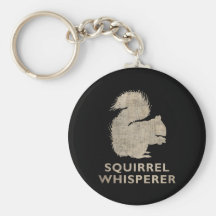 Vintage Squirrel Whisperer Key Chain