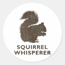 Vintage Squirrel Whisperer Sticker
