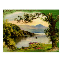 Vintage St. Paddy's By the Lake Postcard