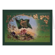 Vintage St. Patrick's Day Blarney Castle Card