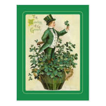 Vintage St Patrick's Day postcard