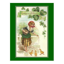 Vintage St. Patrick's Morn Postcard