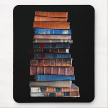 VIntage Stack of Old Books Mousepad