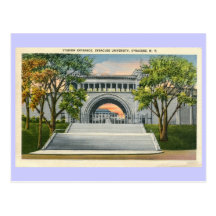Vintage Stadium Entrance Syracuse University Post Cards