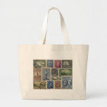 Vintage Stamps Collage Bags