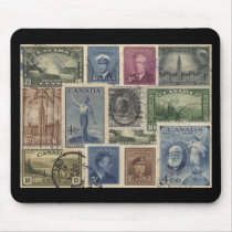 Vintage Stamps Collage