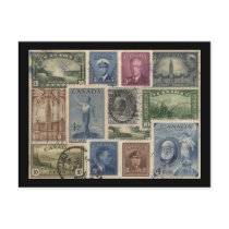 Vintage Stamps Collage