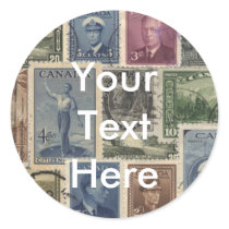 Vintage Stamps Collage