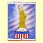 Vintage Statue of Liberty Independence Day cards