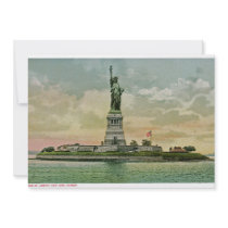 Vintage Statue of Liberty, New York Harbour Announcements