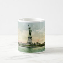 Vintage "Statue of Liberty" Poster. New York. Mugs