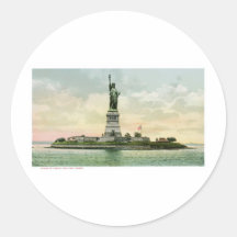 Vintage "Statue of Liberty" Poster. New York. Stickers