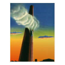Vintage Steam Whistle Postcards