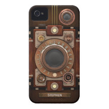 Vintage Steampunk Camera #1C iPhone 4 Cover