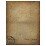 Vintage Steampunk Monogram Z Letterhead Template
