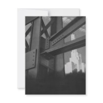 Vintage Steel Construction Skyscraper Personalized Invitation