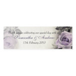 Vintage Sterling Silver Rose Wedding Favour Tags Business Card