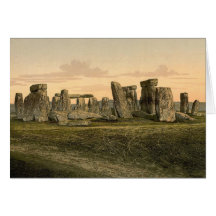 Vintage Stonehenge Note Card