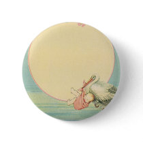 Vintage Stork with Baby Pins