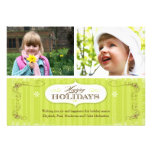 Vintage Stripes Holiday Card Invites