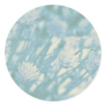 Vintage Style Alliums Round Stickers