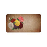 Vintage style Chrysanthemum display Personalized Address Label