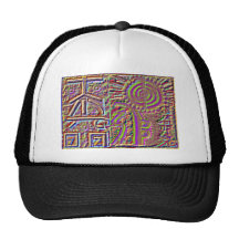 VINTAGE Style Engraved Healing Art Hat