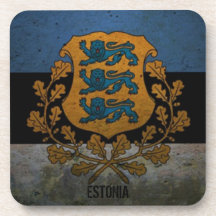 Vintage Style Estonia Cork Coaster!