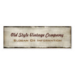 Vintage Style Fabric Look Business Cards