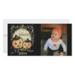 Vintage Style Halloween Custom Photo Card