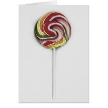 VINTAGE STYLE LOLLIPOP GREETING CARD