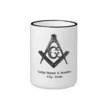 Vintage Style Masonic Lodge Mug