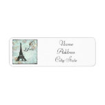Vintage Style Paris Eiffel Tower Return Address Labels