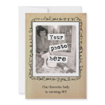 Vintage Style Photo Template Party Announcement