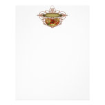 Vintage Style Poppy n Scrolls Letterhead