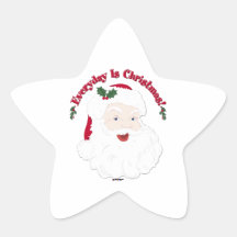 Vintage Style Santa Everyday Is Christmas! Sticker