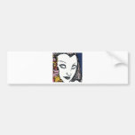 Vintage Style Woman Bumper Stickers