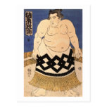 Vintage Sumo Post Card