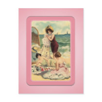 Vintage Sun Bather Beach Babes Postcard