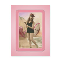 Vintage Sun Bather Beach Babes Postcard