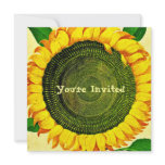 Vintage Sunflower Invitation