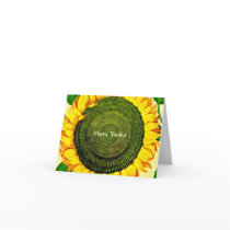 Vintage SunflowerThank You Cards