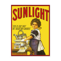 Vintage Sunlight Ad Postcard